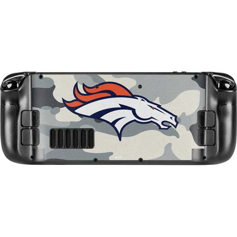 NFL Denver Broncos Camo Steam Deck Handheld Gaming Computer Skin